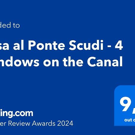 Casa Al Ponte Scudi - 4 Windows On The Canal Venedig Exterior foto